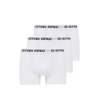 G-Star 3 Pack Klassieke Boxers wit