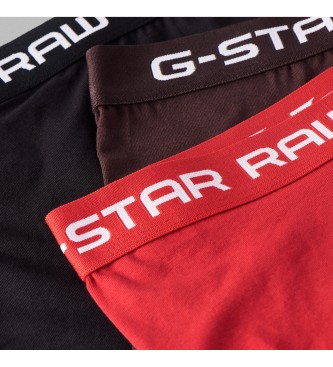 G-Star Pack Of 3 Classic Briefs red, brown, black