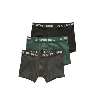 G-Star Confezione 3 boxer classici Nero, verde, grigio