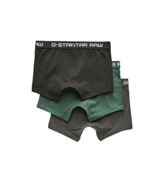 G-Star Pack 3 Cales boxer clssicos Cor preto, verde, cinzento