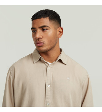 G-Star Camicia beige pulita e regolare