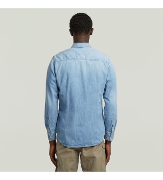 G-Star Srajca Clean Slim modra
