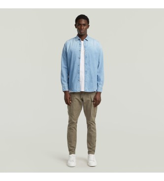 G-Star Srajca Clean Slim modra