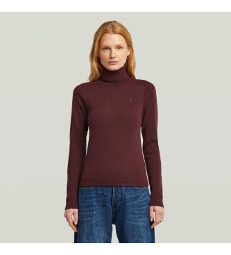 G-Star Core Turtle Slim Sweater burgundy
