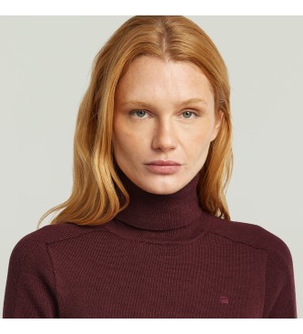 G-Star Core Turtle Slim Sweater burgundy