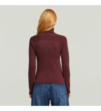 G-Star Core Turtle Slim Sweater burgundy