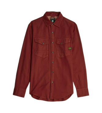 G-Star Camisa Dakota Slim castanha