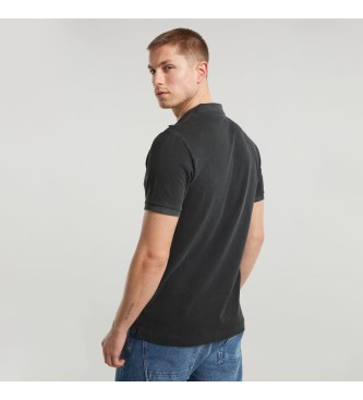 G-Star Polo Dunda Overdyed Slim negro