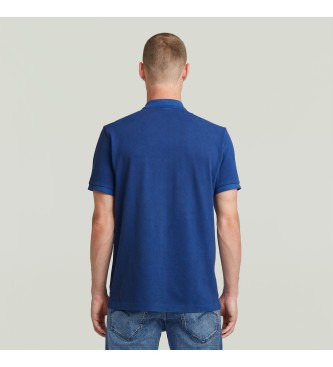 G-Star Polo Dunda Overdyed slim blue