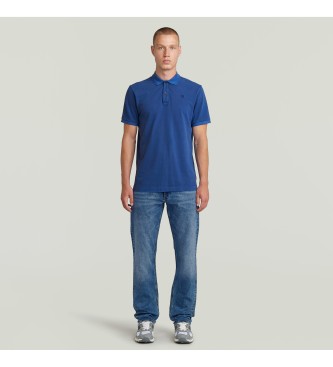 G-Star Polo Dunda Overdyed slim blue