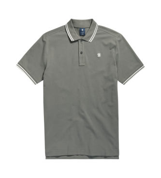 G-Star Polo Dunda Slim Stripe grau