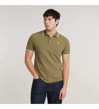 G-Star Polo Dunda Slim Stripe green