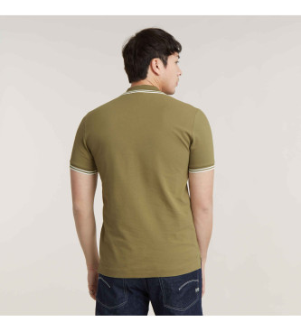 G-Star Polo Dunda Slim Stripe green