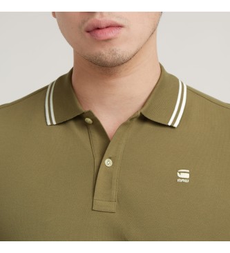 G-Star Polo Dunda Slim Stripe green