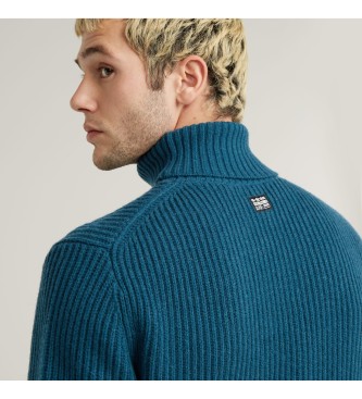 G-Star Essential Turtle Pull en maille bleu