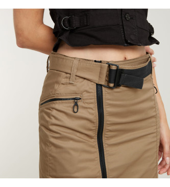 G-Star Brown zipped skirt