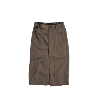 G-Star Jupe utilitaire midi marron