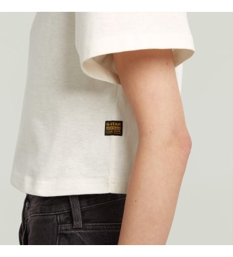 G-Star Felt Logo Boxy T-shirt vit