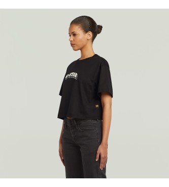 G-Star Felt Logo Boxy T-shirt noir