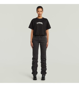 G-Star Felt Logo Boxy T-shirt noir
