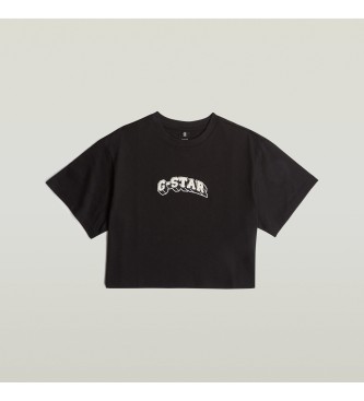 G-Star Felt Logo Boxy T-shirt noir