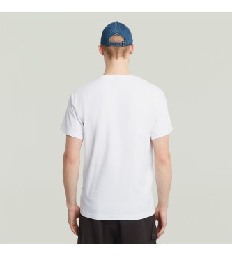 G-Star Camiseta Felt Logo blanco