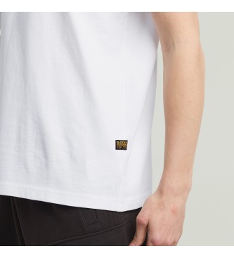 G-Star Camiseta Felt Logo blanco