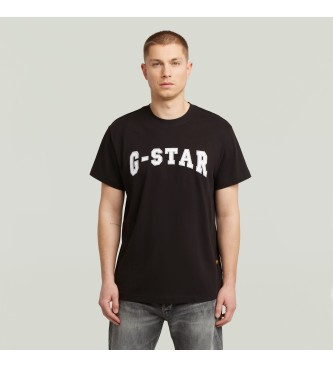 G-Star Camiseta Felt Logo negro