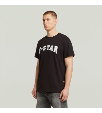 G-Star Camiseta Felt Logo negro