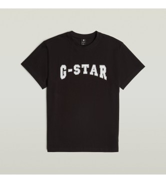 G-Star Camiseta Felt Logo negro