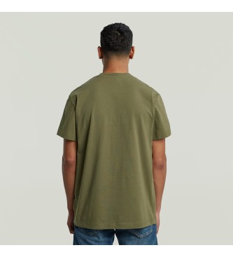 G-Star Camiseta Felt Logo verde