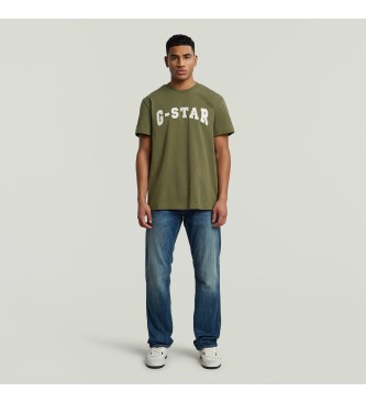 G-Star Camiseta Felt Logo verde