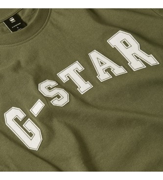 G-Star Camiseta Felt Logo verde
