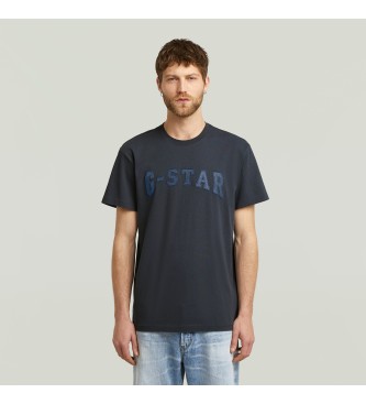 G-Star Camiseta Felt Logo marino