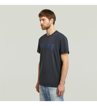 G-Star Camiseta Felt Logo marino