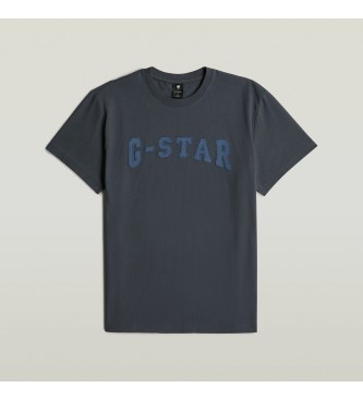 G-Star Camiseta Felt Logo marino