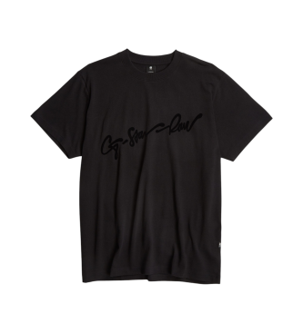 G-Star Flock G-Script Loose Loose T-shirt noir