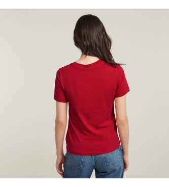 G-Star Camiseta Front seam rojo