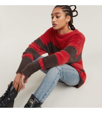 G-Star Fuzzy stripe loose jumper rd