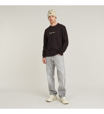 G-Star Sweater G-Script Logo zwart