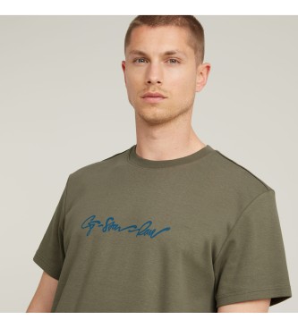 G-Star T-shirt G-script verde