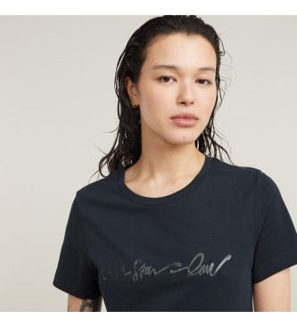 G-Star Camiseta G-script shiny marino