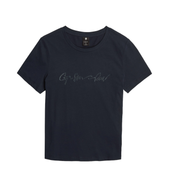G-Star Camiseta G-script shiny marino