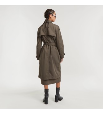 G-Star Gabardina Trench Coat marrn