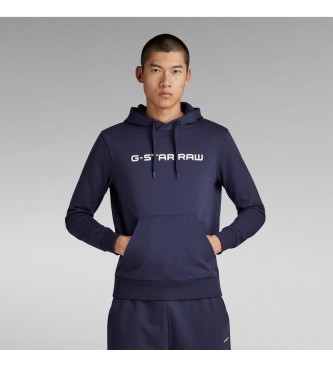 G-Star Graphic Core Sweatshirt mit Kapuze navy