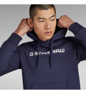G-Star Graphic Core Hooded Sweatshirt navy