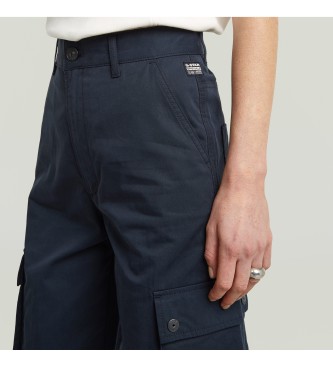 G-Star Cargohose mit hoher Taille navy