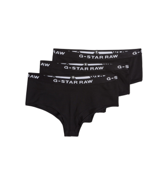 G-Star Set of 3 black Hipsters Panties