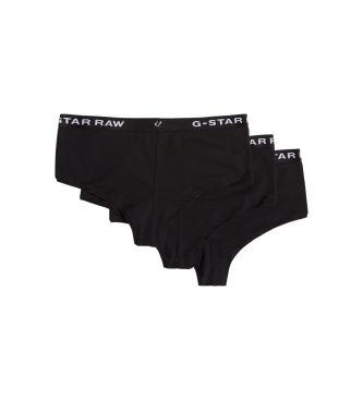 G-Star Set of 3 black Hipsters Panties
