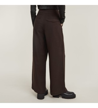 G-Star Pantalon large marron Holiday